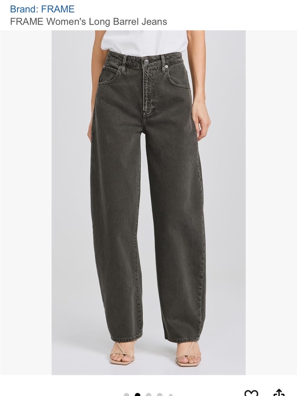 Frame Long Barrel Jeans - Serpentine